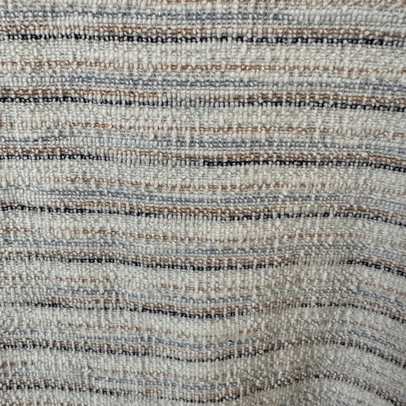 Zara Textured Knit Striped Oversized T-Shirt Top Tee - Picture 3 of 6